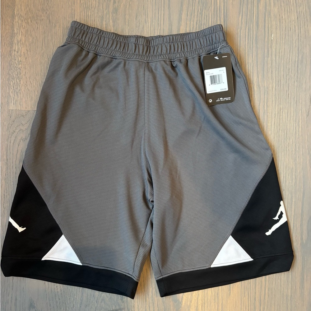 Nike Jordan Gray and Black Athletic Shorts
